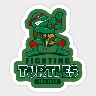 Fighting Turtles Sticker